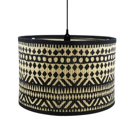 Crapyt Decorative Lamp Shades Print Round Lamp Shade 11.81"×7.87" Boho Lampshades for Chandeliers and Floor Lamps E27(Pattern L)