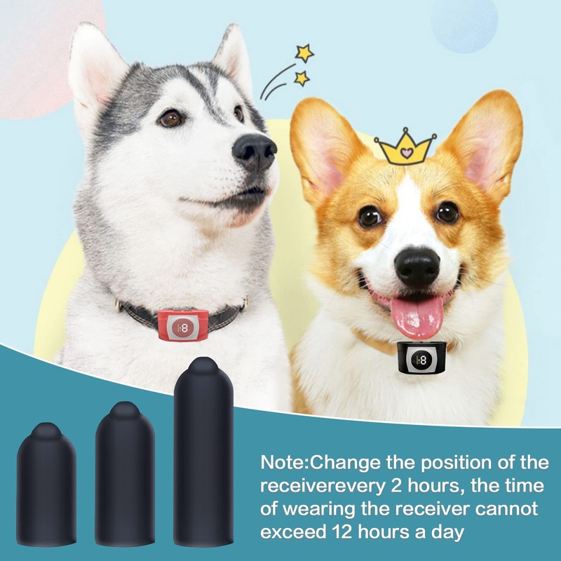 24 Pcs Dog Shock Collar Rubber Tips,Replacement Prongs for Dog