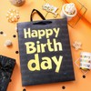Loveinside Black Birthday Gift Bag with Tissue Paper for Birthday,