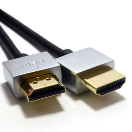 kenable Ultra Slim Low Profile HDMI High Speed Cable Gold for HD TV Metal Ends 5m [5 metres]