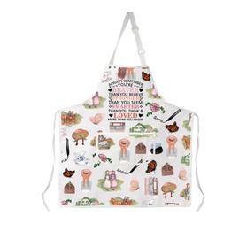AKTAP Anne Green Gables Inspired Film Book Apron Literary Gift for Readers Anne Fans Gifts Always Remember You're Braver, Ap