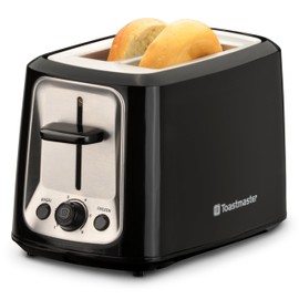Toastmaster 2-Slice Cool Touch Toaster, black with stainless accent