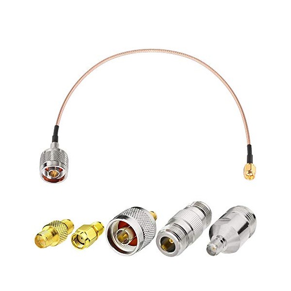 SUPERBAT SMA Male to N Male RF Coaxial Coax Cable