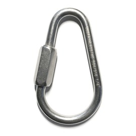 Stainless Steel 316 Pear Shape Quick Link 1/4" (6mm) Marine Grade