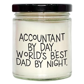 Accountant by Day, Gifts for Accountant by Night, 9oz Vanilla Soy Candle for Valentine's Day