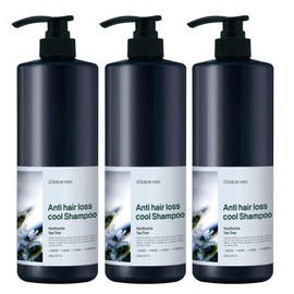 Lodorever 2 +1로더베르 어성초&티트리 두피 쿨링 쿨탈모샴푸 1000g 3개 구성 2+1 Roderver Aloe & Tea Tree Scalp Cooling Cool Thinning Shampoo 1000g 3-Pack