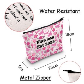 JXGZSO Romantasy Reader Gift Flawless Book Inspired Cosmetic Bag Bookish Gift Cowboy Romance Book Lover Gift, Romance Book Bag 3