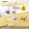 Ensenior 20'' Low Profile Ceiling Fans with Lights and Remote,