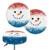 HELLHERO Christmas Snowman Stool Covers Round Bar Stool Slipcover Elastic