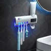 UV Toothbrush Holder with 1200mAh Battery Smart Induction Wall Mount