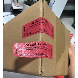 100PCS Void Stickers Tamper Evident Void Stickers, No ResidueTamper, Writable Security Warranty Seal, Security Labels, (1 * 3.15 inch,Red)