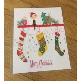 Handmade Christmas Elf Elves Stockings Front/Back Cover Set 4 use w Erin Condren Planner