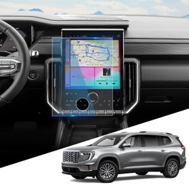 WEIPIN For 2024-2025 Acadia (Elevation/AT4/Denali) Screen Protector 15 Inch Glossy Tempered Glass Touchscreen *1 Accessories 9H Hardness Glass - No More Scratch&Fingerprint
