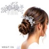 3 Piezas peinetas para cabello mujer de cristal para tocado