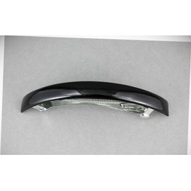 Perfect Hairstyle with Our Hair Accessories - Black Thin Skinny Narrow Rectangle Barrette Hair Clip 4.5" Long Fashionable Hair Accessory Hair Jewelry Accessories for Lady Women