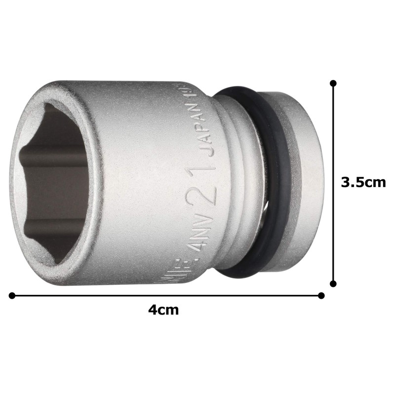 TONE Impact Socket 4NV-21 Insertion Angle 1/2 inch (12.7 mm)