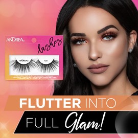 Andrea Strip Lash 100 Black, 4 packs