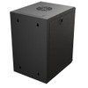 NavePoint 15.75 in Wall Mount Network Cabinet, 9U, Perforated, Black