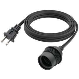 FIRMERST 10 FT Hanging Lantern Pendant Light Cord with E26/E27 Socket, IP44 Waterproof, Ideal for Indoor/Outdoor Use