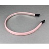 Pink headband faux leather hair band headband skinny thin narrow