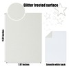 FEILIBAY 20 Sheets White Glitter Cardstock Paper, A4 Size Glitter