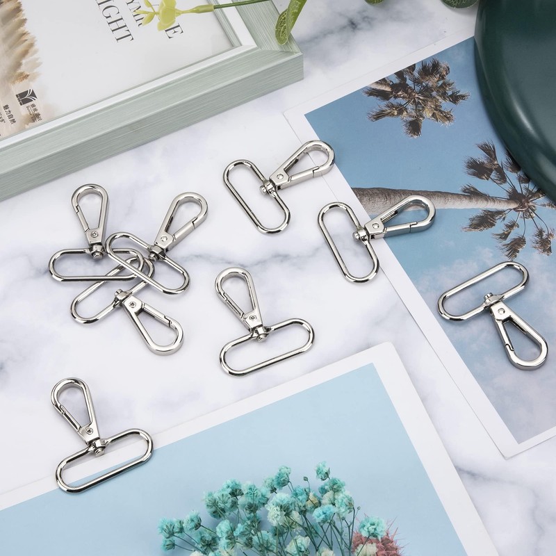 Rotating Carabiner, Pack of 20 Carabiner Hook Key Chains, 38