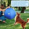 SWYIVY 25" Dog Horse Ball&Cover with Straps, Herding Ball for