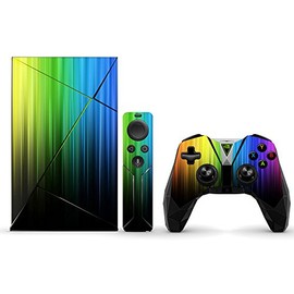MightySkins Skin Compatible with NVIDIA Shield TV wrap Cover Sticker Skins Rainbow Streaks