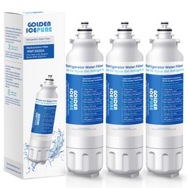 GOLDEN ICEPURE RWF3500A Refrigerator Water Filter Replacement for LG LT800P, 469490, WS620A, LSC22991ST, LSXS26366S, ADQ73613401, LSXS26366D, LUPXS3186N, LSXS26386S LMXS30776D 3Pack