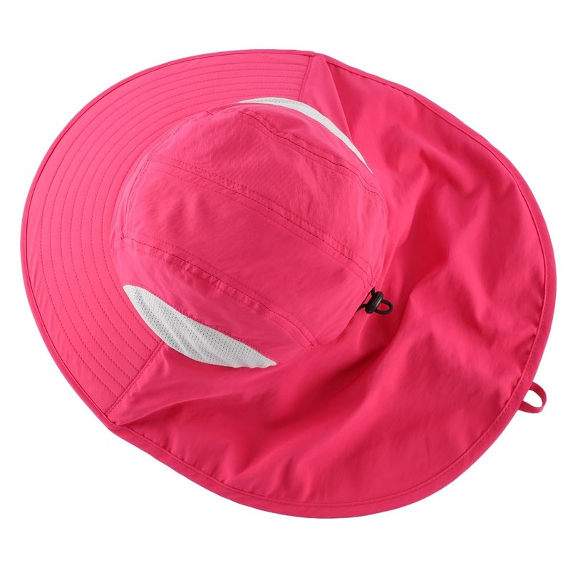 Connectile Kids' Summer Mesh Flap Cap, Quick Drying, Wide Brim