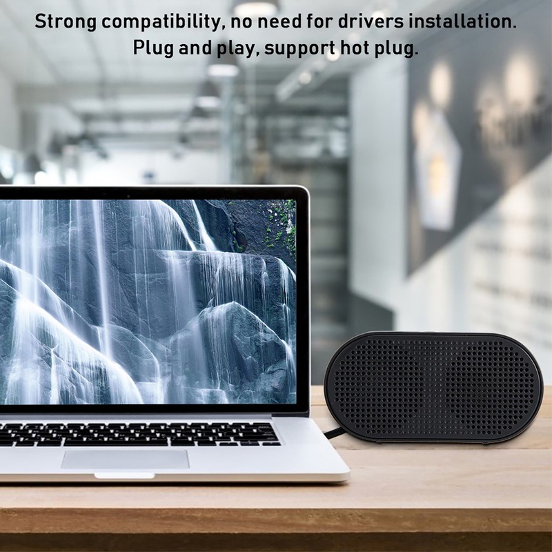 Portable Mini USB Dual Horn Units Computer Speaker Sound Box