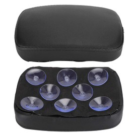 Motorcycle Suction Cup Seat Artificial Leather Suction Cup Rear Pillion Passenger Pad Seat for Motorcycle Bobber Chopper
