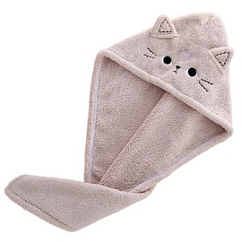 TAIOSNADJ Microfibre Hair Towel Absorbent Microfibre Hair Towel Cute Cartoon Rapid Drying Hair Towel for Kids and Adults Long Short Hair Reduce Hair Drying Time