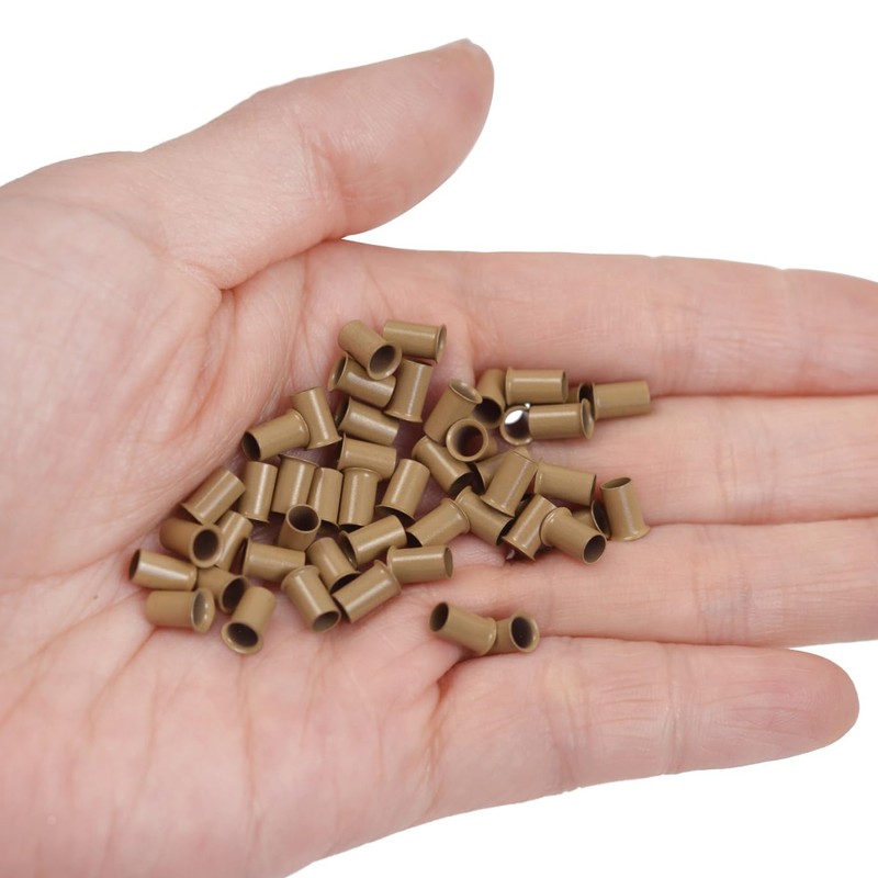 500 Pcs 3.4 mm Micro Rings Links Beads Non-Silicone Copper