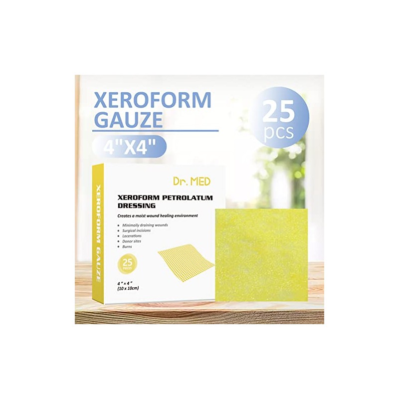 Med Parche Apósito Petrolato Xeroform Piezas Caja Apósitos Gasa Adherentes