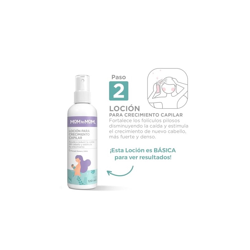 Mom To Mom Tratamiento Para Crecimiento Capilar Postparto Blanco