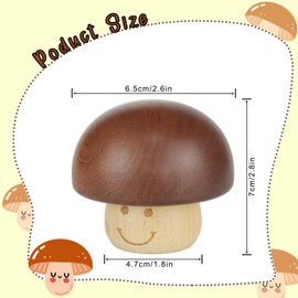 Can't Help Falling in Love Music Box, Wood Engraved Cute Mushroom Wind Up Romantic Musical Gifts for Women Boyfriend Girlfriend Him Husband Couple Anniversary Birthday Christmas Valentine's Day