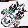 Factory EFX CMYK Savage Graphic Sticker kit fits Honda Grom