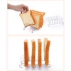 Yardwe 2pcs Toast Bread Rack Holder 8 Slice Holes Stainless