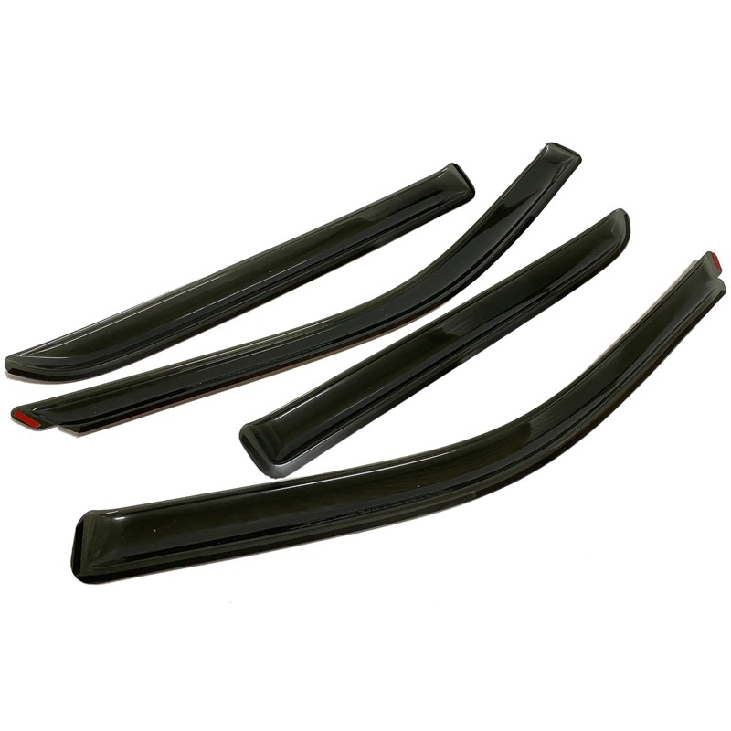 in-Channel Style Smoke Window Sun Rain Visor Vent Guard Deflector