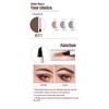 Tattoo Eyebrow Pencil with Four Tips, Long-Lasting Waterproof Brow Gel