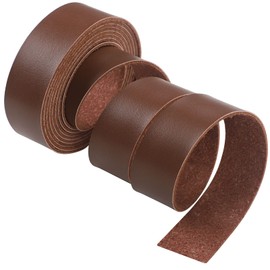 CDY Leather Strap 90 Inches Long 1 Inch Wide, Leather Belt Strips Very Suitable for DIY Craft Projects, Pet Collars, Traction Ropes,Belts, Clothing, Jewelry, Leather Watch Straps (Light Brown)
