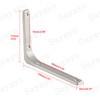 Sayayo Stainless Steel Shelf Brackets Wall Brackets for Shelves Shelf