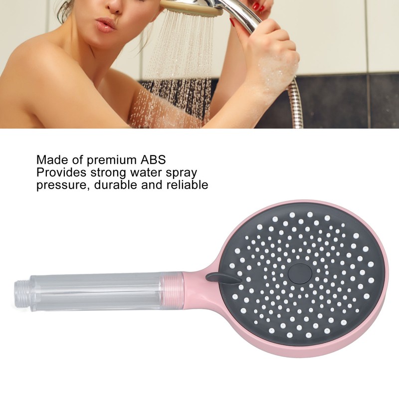 Handheld Shower Head ABS High Pressure 3 Functions Bathroom Shower