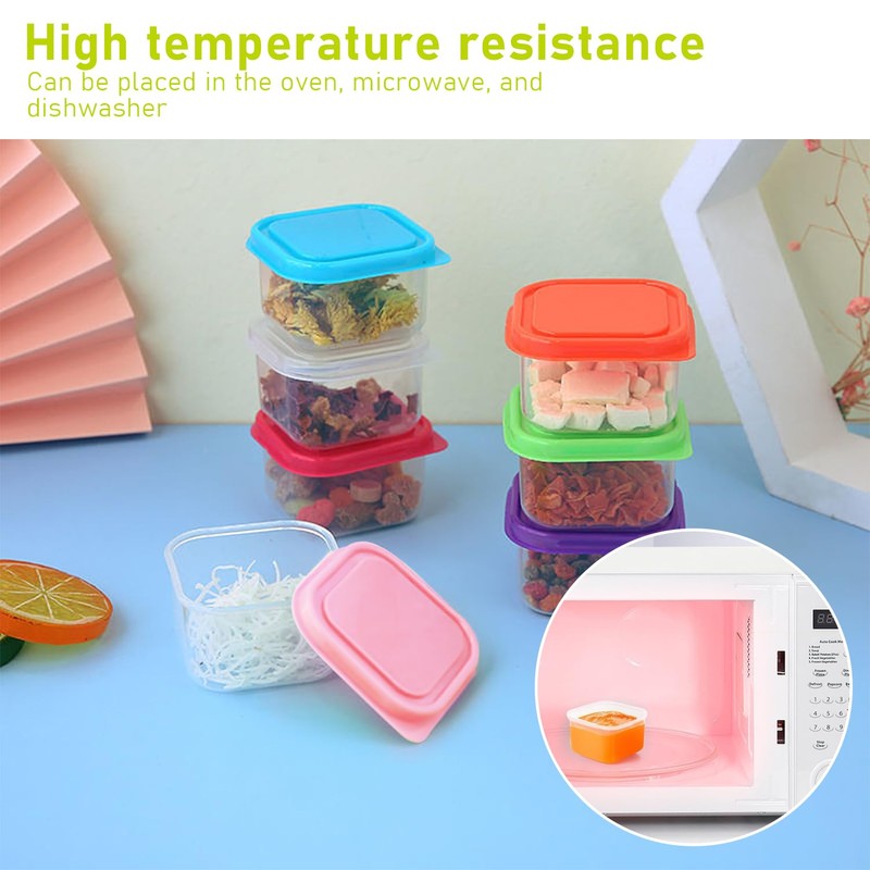 KVBUCC 14 Pieces Crisper Boxes, Complementary Food Boxes, Food Dispenser