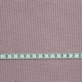 Stoffkontor Cotton Knitted Fabric - Sold by the Metre, Colour Old Rose - Oeko-Tex Standard 100 - for Sewing Sweaters, Dresses and Much More