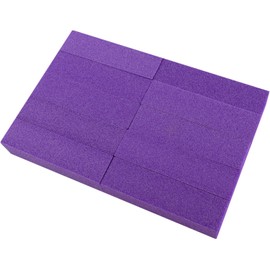 Bloque Pulidor de Uñas Pulido Delicado 10 Piezas de Esponja Púrpura 4 Caras para Manicura y Pedicura para Uñas Naturales y Postizas en Uso Doméstico