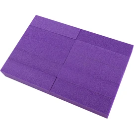 Bloque Pulidor de Uñas Pulido Delicado 10 Piezas de Esponja Púrpura 4 Caras para Manicura y Pedicura para Uñas Naturales y Postizas en Uso Doméstico