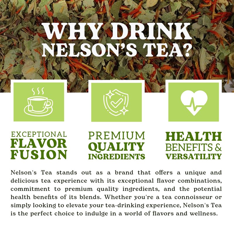 Nelson's Tea Watermelon Mint Tea Loose Leaf - Green Rooibos