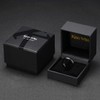 King Will Basic 4mm Men's Black Tungsten Carbide Ring Domed
